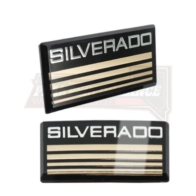 2PS SIDE BODY/CAB PICKUP TRUCK BADGES SYMBOL GOLD For SILVERADO 1988-1998 EMBLEM Foto 1 de 4