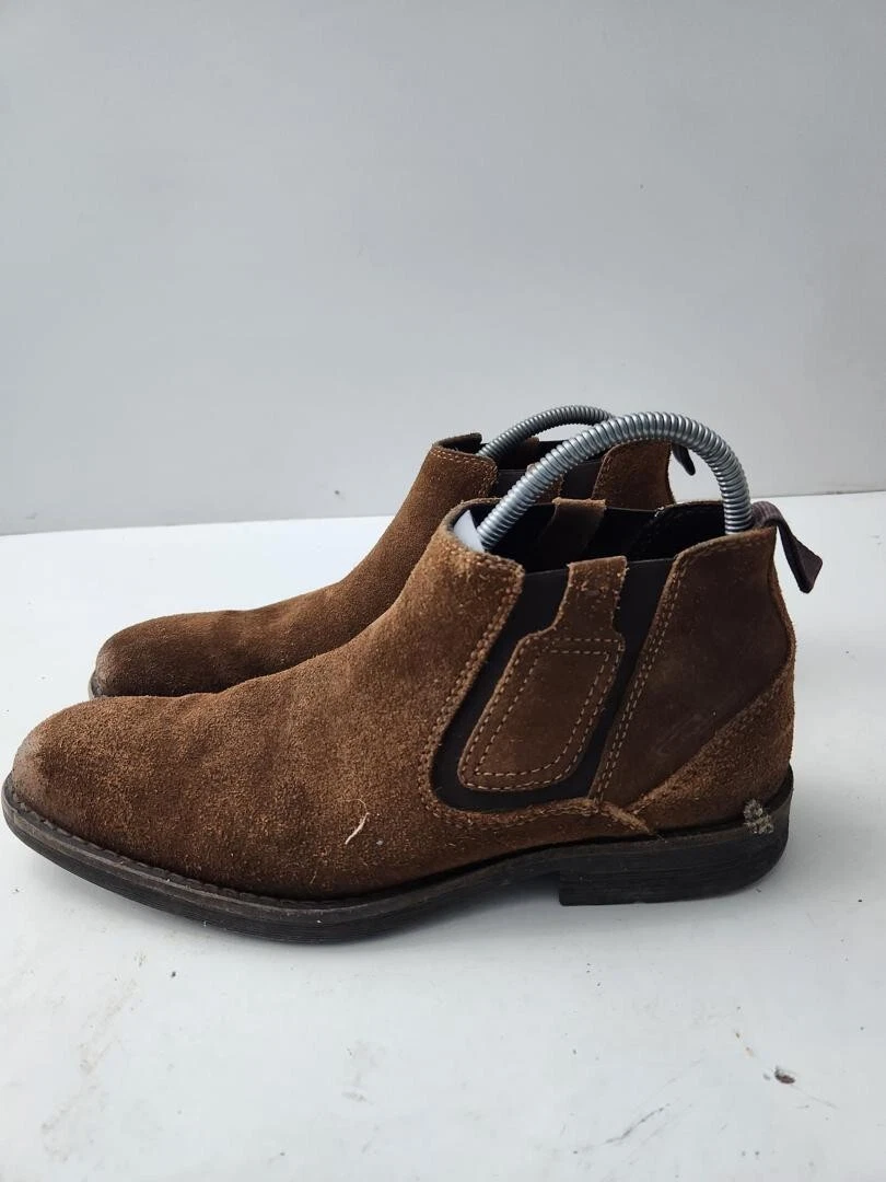 Camel Active Men's Leather Ankle Boots – Brown, Anti-Slip Rubber Sole, Side Zips, Removable Insole - View #11