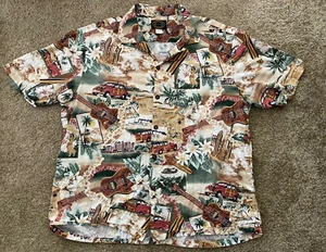 Hawaiian Reserve Collection Shirt Floral Beach Tropical Short Sleeve Men’s 2XL - Picture 1 of 7