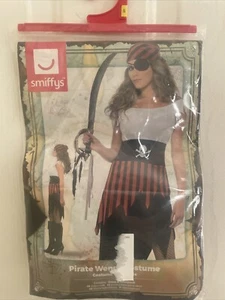 Smiffys Women Pirate Wench Costume Black , S - US Size 6-8 - Picture 1 of 3