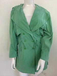 Gil Bret Iridescent Green Drawstring Waist Jacket Pockets XXL-XXXL / 18-20-22 - Picture 1 of 14