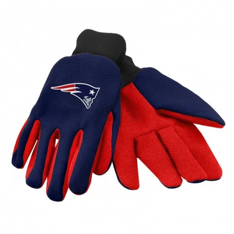 New England Patriots NFL Utility 2 Tone Gloves Work or Winter Cover