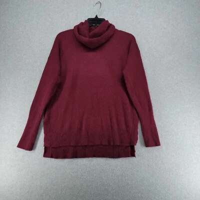 Suéter Antonio Melani Feminino Médio Vermelho Borgonha 100% Cashmere Malha Macia - Imagem 1 de 4