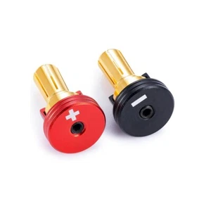 LCX RC Model Battery Heatsink Bullet Plug Grips 4mm/5mm Bullets (Black+Red) - Picture 1 of 1