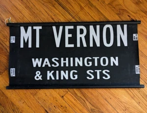 Vintage     / bus scroll sign destination transit MCM Original - Picture 1 of 2