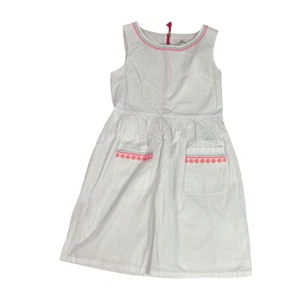 Vineyard Vines Girls White Cotton Sleeveless Dress size 8 - Picture 1 of 7