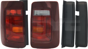 Rückleuchten Set für VW Caddy 4 2015- Dunkelrot Smoke Heckleuchten Rückleuchten - Bild 1 von 5