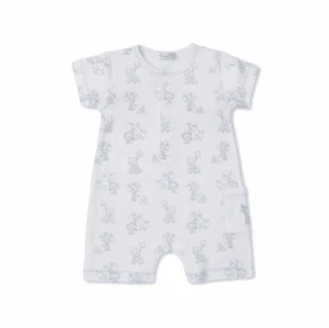Kissy Kissy Gingham Jungle Short Playsuit blue 9m Pima Cotton New w/Tags - Picture 1 of 1