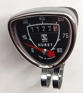 Tacho Sachs Huret 28 " Trapez schwarz ca. 1980 Kilometerzähler - Bild 1 von 3