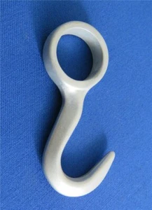 Universal Haken Ø 20 mm Aluminium Kleiderhaken Küchenhaken Wursthaken - Bild 1 von 5