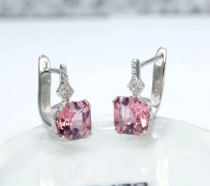 DamenanOhrringer anspruchsvolle Ohrringer Sterling Silber 925 Rauch Quarzt - Bild 1 von 3