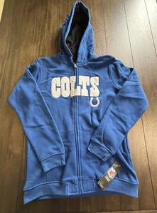 NWT INDIANAPOLIS COLTS Full Zip-up Hoodie Youth XL 18 - Picture 1 of 9