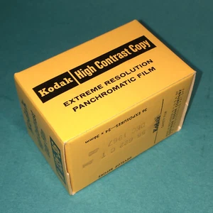 KODAK HIGH CONTRAST COPY PANCHROMATIC B&W 35MM FILM EXTREME RESOLUTION  1967 - Picture 1 of 4