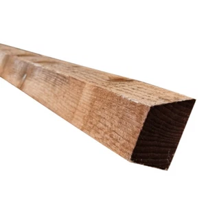 Fence Rail Bevelled Cant Timber 47x75mm 3x2" Pressure Treated Brown Fencing Bev - Picture 1 of 5