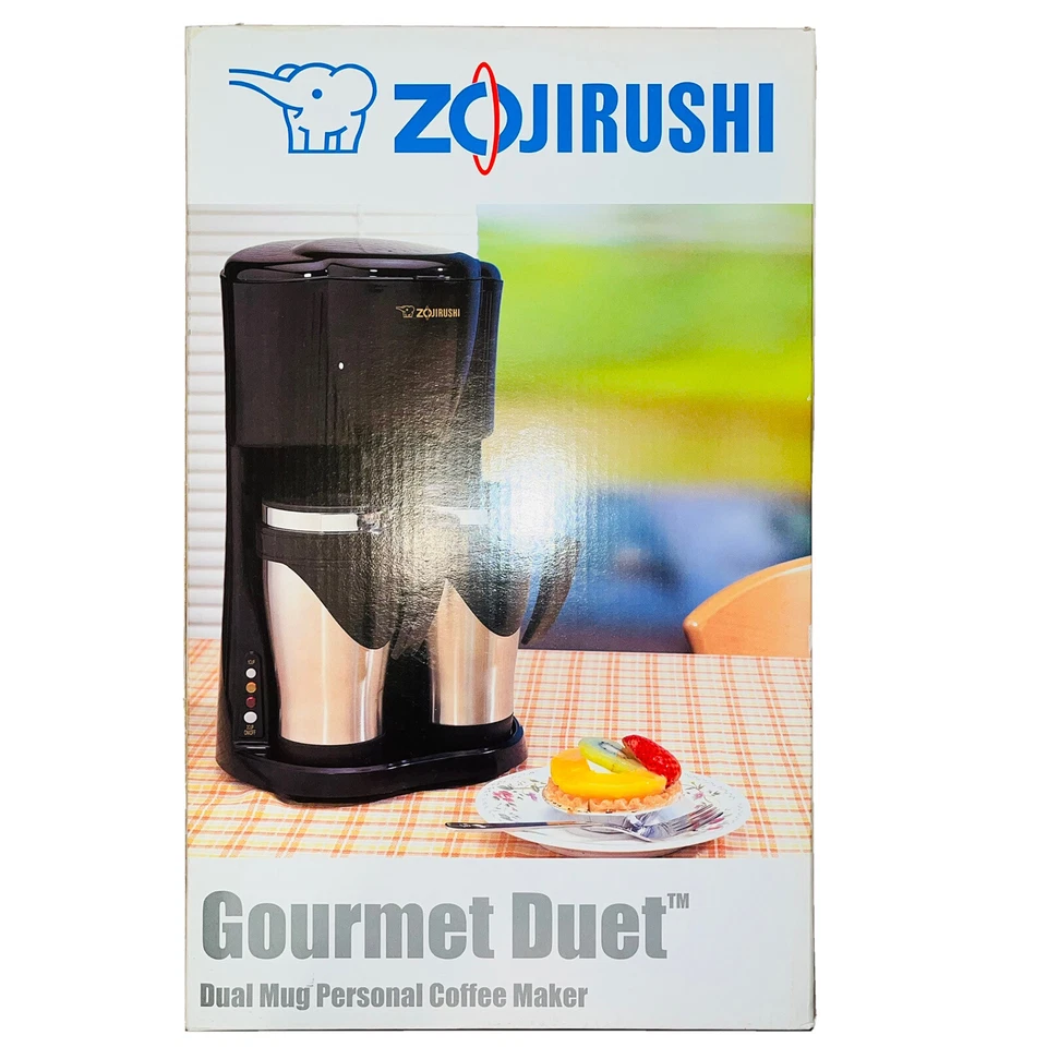 Zojirushi Gourmet Duet Dual-mug Personal Coffeemaker Black