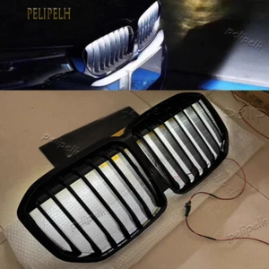 LED Gloss Black Internal luminescence Front Kidney Grill Fits BMW X7 G07 19-2022 - Bild 1 von 12
