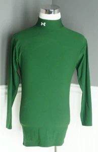 Under Armour Compression Shirt Men's XL Green Cold Gear Base Layer Fitted Mock - Picture 1 of 4