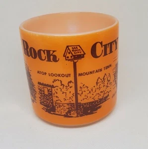 Taza de café Rock City recuerdo taza Orenge columpio a lo largo del puente amantes salto mirador - Imagen 1 de 10