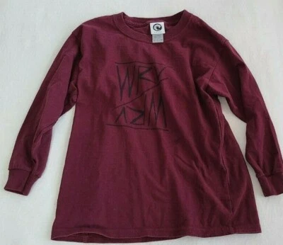NWOT WRV unisex kids' size S maroon logo long sleeve t-shirt - Image 1 of 2