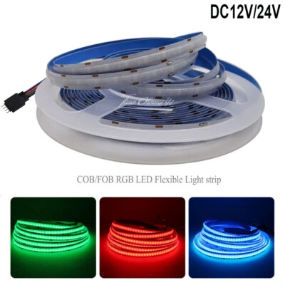 COB RGB LED light strip DC24V 840LEDs/m 12V 810LEDs Flexible Ribbon RGB Tape - Image 1 of 4