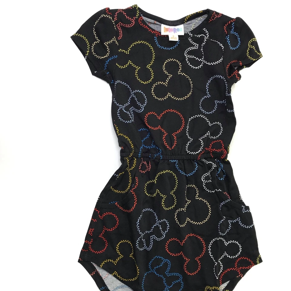 NWT Disney Mickey & Minnie Mouse Lularoe Mae Girls Dress MULTIPLE COLORS & SIZES - Image 1 of 1