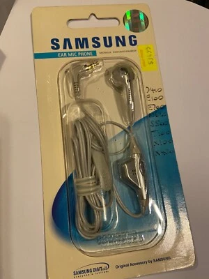 Samsung Original Portable Hands-Free Mono Headset AEP069SSEC with remote button. - Image 1 of 2