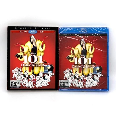 101 Dalmatians Limited Blu-Ray/DVD Disney Movie Club Exclusive - NEW Slipcover - Image 1 of 2