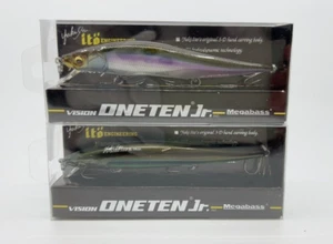 MEGABASS VISION ONETEN 110 JR Jerkbait Lures Big Bass Baits 3⅞" 3/8oz LOT OF 2 - Picture 1 of 8