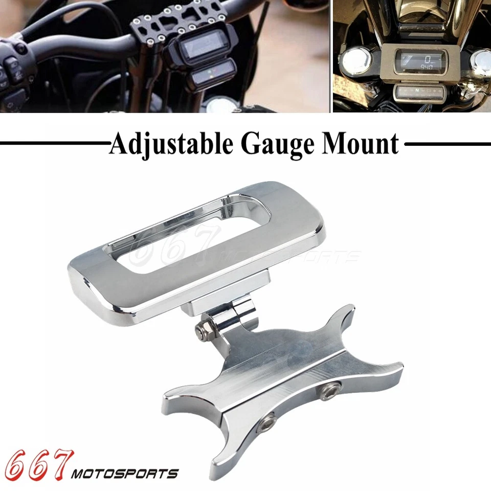 Adjustable Gauge Mount for Harley Softail FXBB FXBBS FXBRS FXST FXLRST 2018-2025 - Image 1 of 4