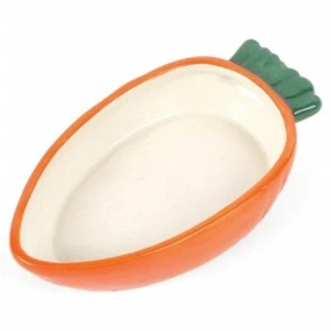 Happy Pet Carrot Pet Bowl Small Animal Pet Food Water Drinking Bowl 100ml - Picture 1 of 1