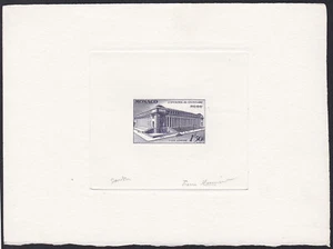 Monaco ScC17 Main Post Office, New York City, Signed Die Proof - Picture 1 of 2