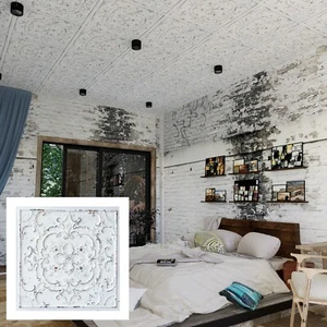 Decorative Ceiling tile Embossed Interior Panel for Cafe Decor PL19 DCWB 10Pcs - Picture 1 of 24