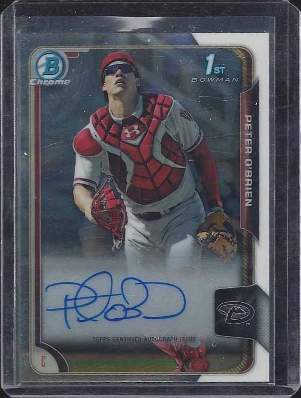 PETER O'BRIEN 2015 BOWMAN CHROME 1ST PROSPECT ON CARD AUTO - Image 1 of 1