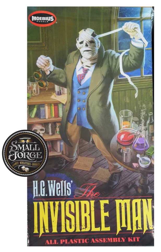 MO903 Moebius, The INVISIBLE MAN, by HG Wells. Lots of extras. Scale 1:8. NEW - Image 1 of 4