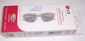 Pk 2 x LG Dual Play Games Glasses AG-F400DP - missing cloth, documentation - Photo 1/2