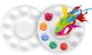 Runde Farbpalettenablage, Farbablage Paletten Kunststoff Farbablage Palette 2 Stück - Bild 1 von 4