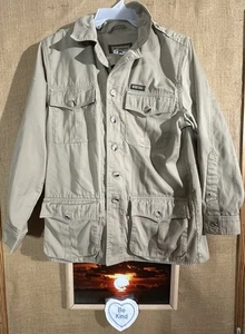 Remington men’s tan long sleeve jacket L USA made pockets - Picture 1 of 6