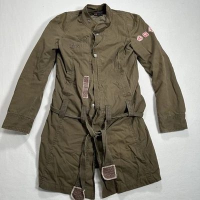 Chaqueta Diesel Para Mujer M Parka Militar Caqui Grunge Punk Gabardina Verde Oliva Foto 1 de 4