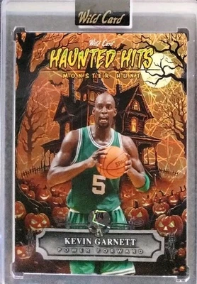 2025 Wild Card Haunted Hit Kevin Garnett 1/4 🔥 Celtics Orange Lazer - Image 1 of 2