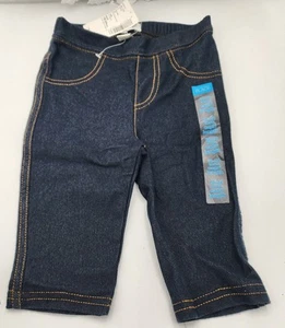 Pantalone neonato 18-24 mesi ragazza blu jeans Capri elastico di Carters nuovo tasche - Foto 1 di 3