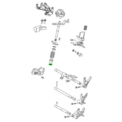 Anillo de presión de engranaje de transmisión manual Mopar 68146482AA para 2012 2019 50 para Fiat Foto 1 de 4