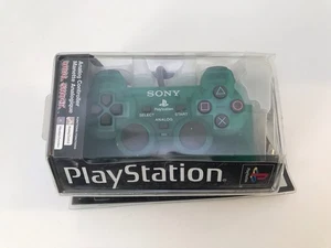 Sony PlayStation 1 PS1 Dual Shock Controller Emerald Brand NEW Damaged Packaging - Picture 1 of 16