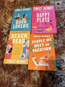 EMILY HENRY 4 Book Lot -Book Lovers, Happy Place, Beach Read, People We Meet EUC - Picture 1 of 16