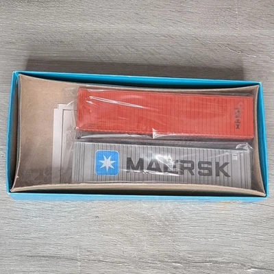 Athearn HO Scale #5745 - 40' Container 2-Pack - ITEL-Maersk - New and Sealed - Image 1 of 2