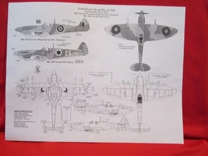 1/48 SuperScale 48-508 Decal Spitfire Mk VIII, IXE Dickson, Israeli  Y - Picture 1 of 2