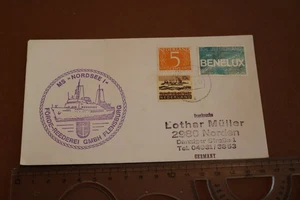 toller alter Umschlag mit Schiffstempel MS Nordsee I - Förde-Reederei  1978 - Picture 1 of 2
