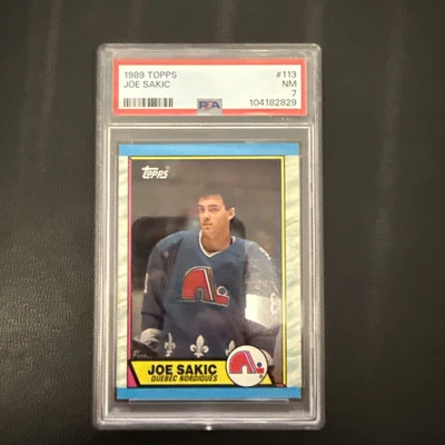 1990 Topps Joe Sakic #113 PSA 7 - Image 1 of 3
