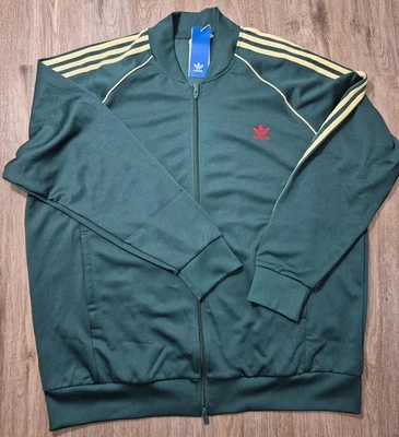 Adidas Originales Adicolor Classics SST Chaqueta de Pista Para Hombre Talla 3XL Verde JP1222 Foto 1 de 4