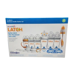 RARE Munchkin Latch 16pc Baby Bottle Starter Set SEALED Babies R Us Exclusive - Bild 1 von 6