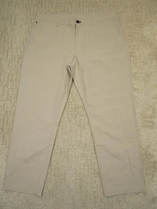 Public Rec Hose Herren 36x28 Khaki Performance Chino Stretch Reisen Sport Golf - Bild 1 von 9